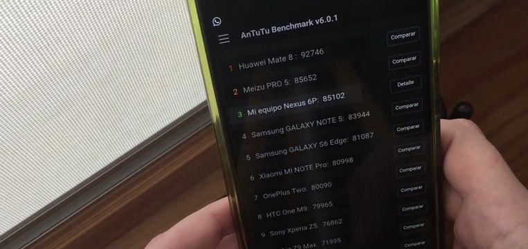 nexus 6p android n antutu