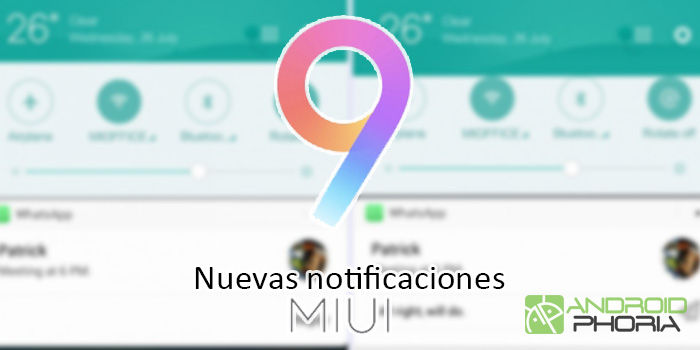 nuevas notificaciones miui 9 actualizacion