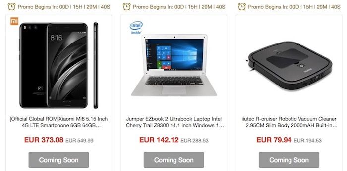 bietet geekbuying Jubiläum an