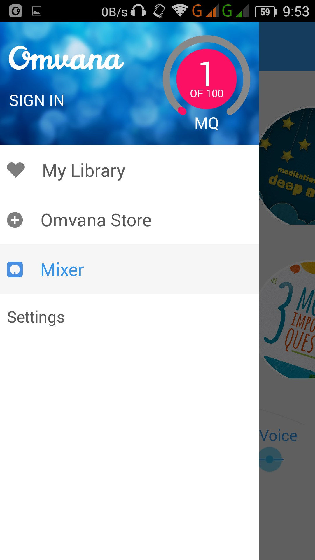 Omvana Android