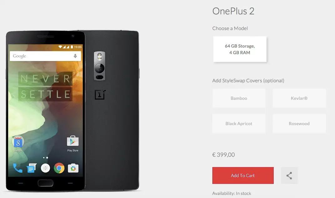 oneplus 2 16 GB nicht lagernd