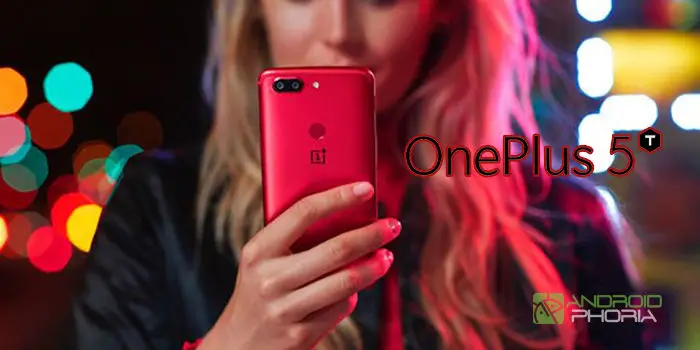 oneplus 5t color rojo lava