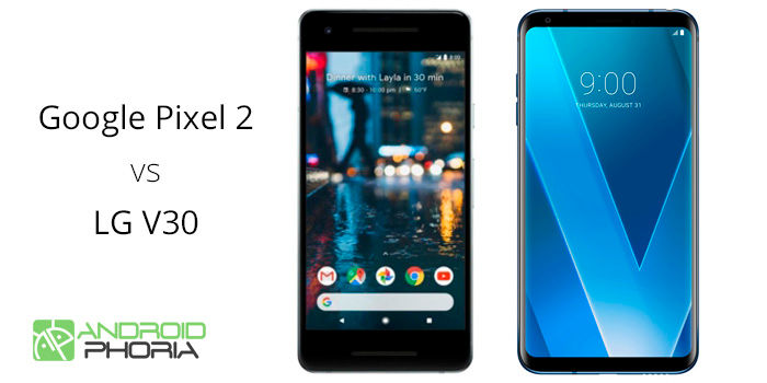 Pixel 2 vs LG V30 comparativa