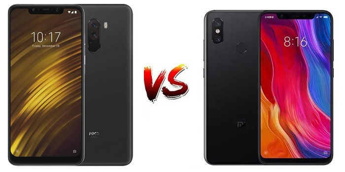 pocophone f1 vs xiaomi mi 8