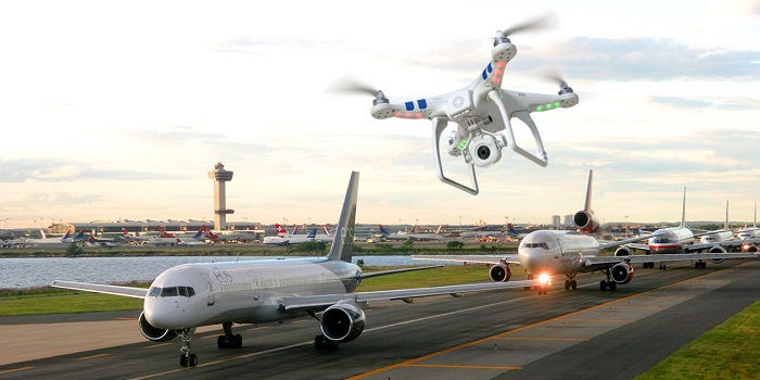 problemas drones aeropuerto dji