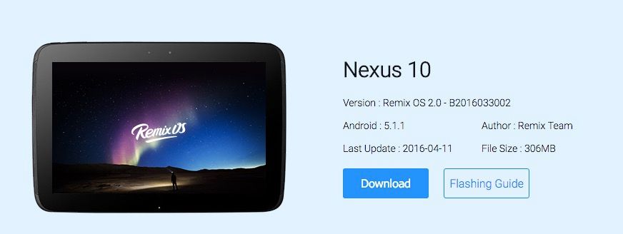 remix os nexus 10