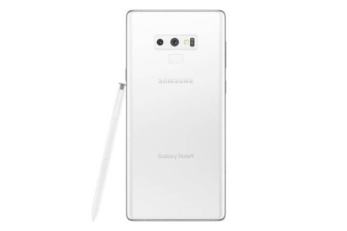 Samsung Galaxy Note 9 auf weiß