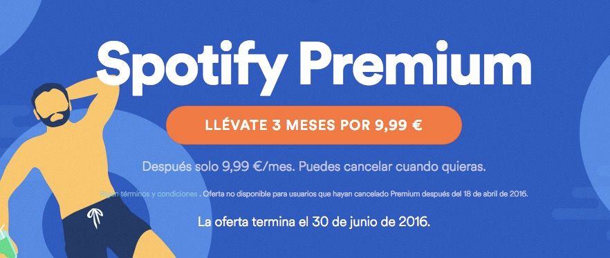 spotify premium oferta verano