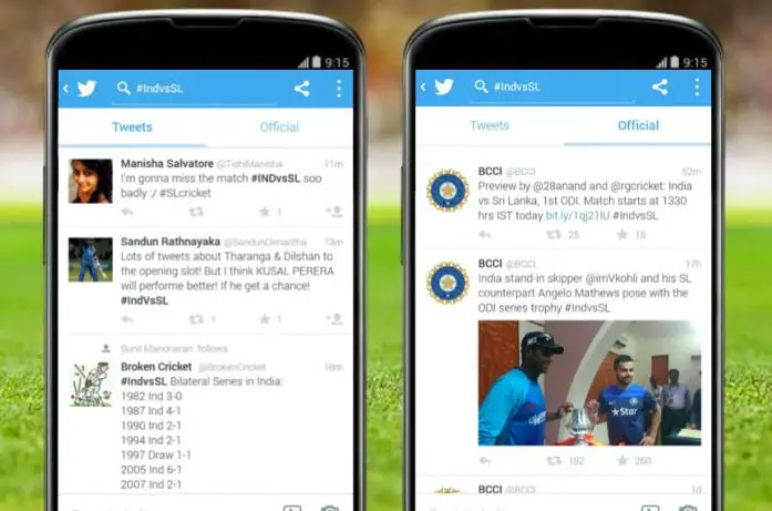 timeline de twitter para android