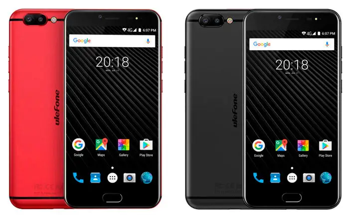 Ulefone T1 rot schwarz