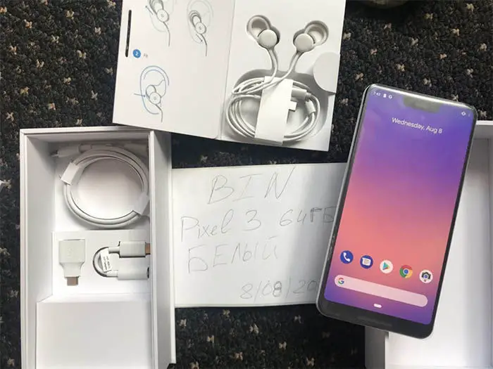 Unboxing des Pixel 3 XL