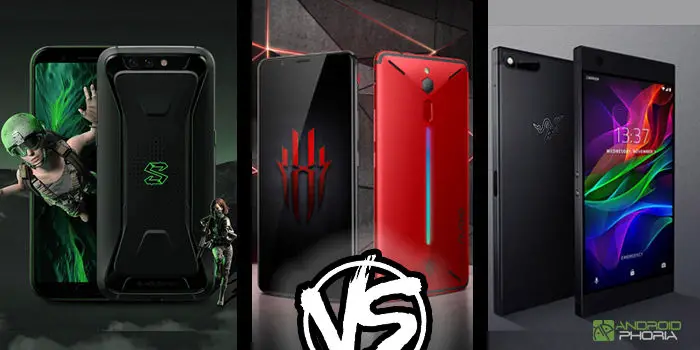 Xiaomi Black Shark gegen Nubia Red Magic gegen Razer Phone Bester Smartphone-Spieler xiaomi black shark vs nubia red magic vs razer phone mejor smartphone gamer