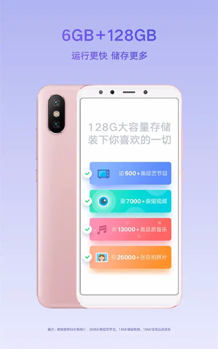 xiaomi mi 6x a2 6 GB RAM 128 Speicher