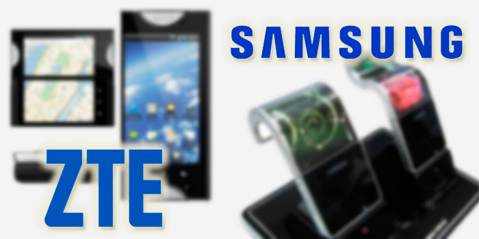 pantalla plegable ZTE vs Samsung
