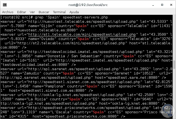 Überprüfen Sie die Geschwindigkeit des Internets mit dem Test Speedtest-cli-en-CentOS-7-10.png