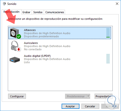 Beheben Sie den Fehler ohne Sound in Windows 10, indem Sie die Soundkonfiguration 2.png validieren