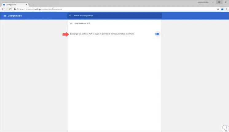 4- "Laden Sie die PDF-Dateien herunter, um sie automatisch in Chrome zu öffnen