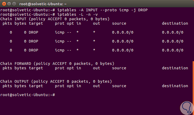 2-iptables - L - n - v.png