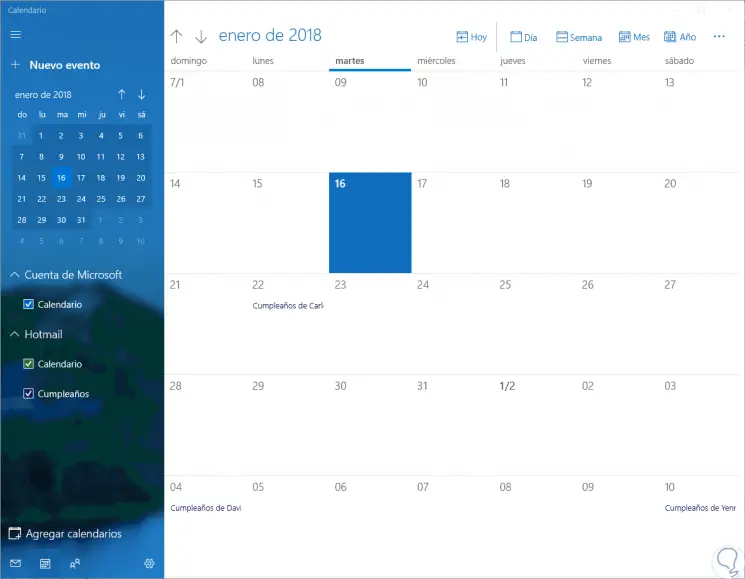 One calendar windows 10 что это