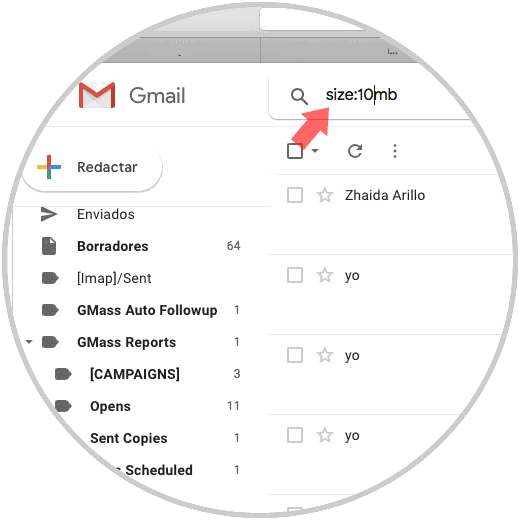 Gmail nach Größe, Erinnerung und Datum sortieren