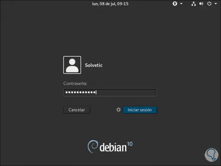 35-geben-Sie-unsere-Anmeldeinformationen ein - debian-10.png