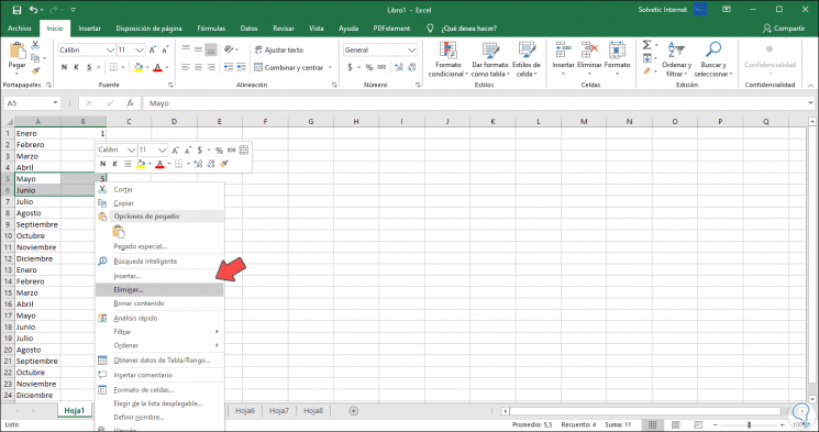 1-So löschen Sie mehrere Zeilen gleichzeitig in Excel mit Kontextmenü.png