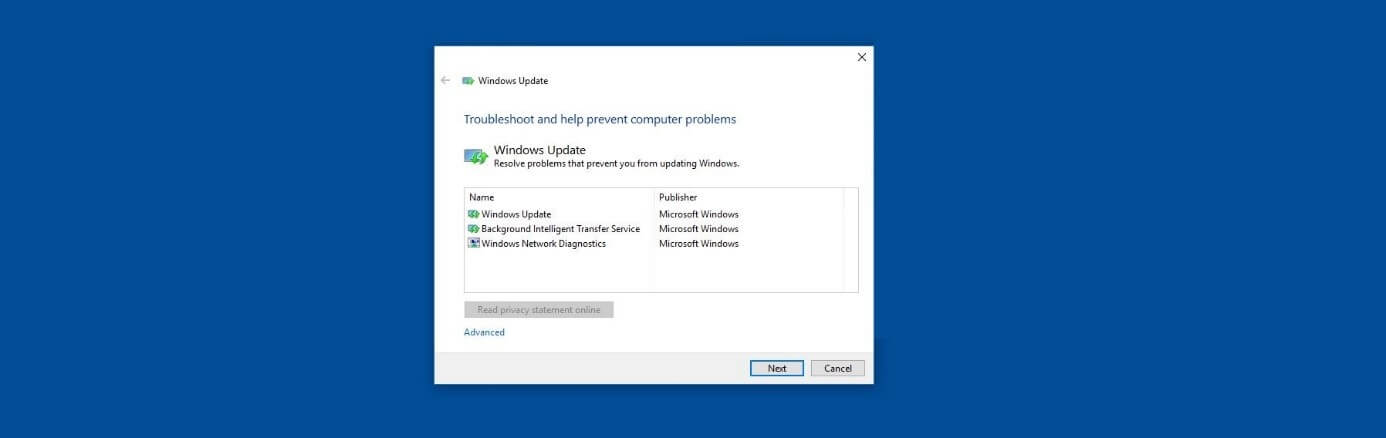 Fehlerbehebung: Windows Update