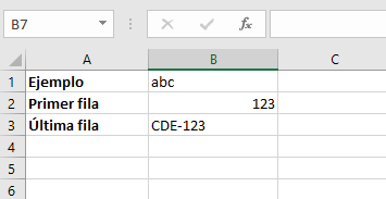 Excel-Beispiel: Zeile korrekt verschoben
