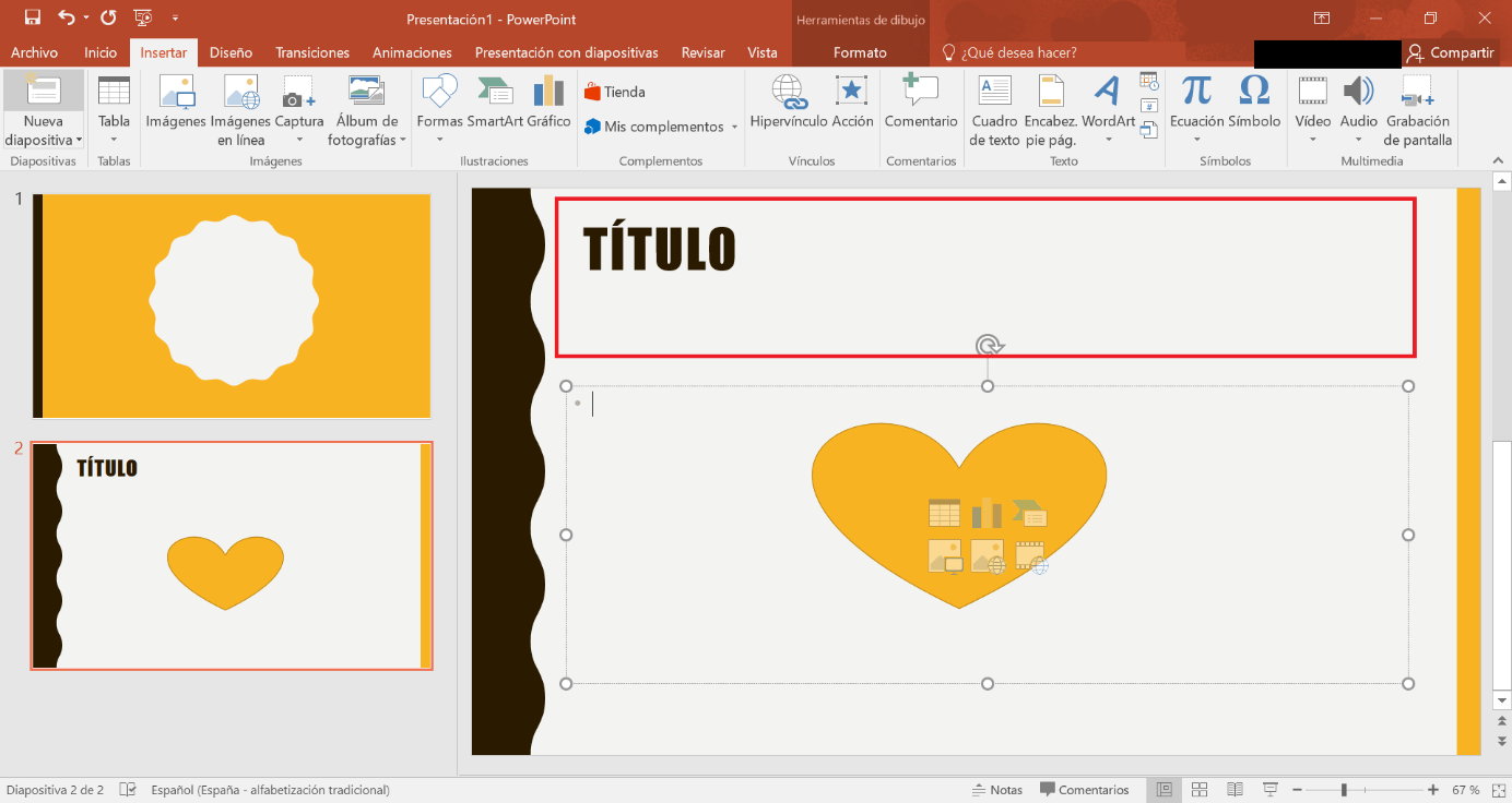 Vervollständigen Sie den Inhalt der Folien in PowerPoint 2019