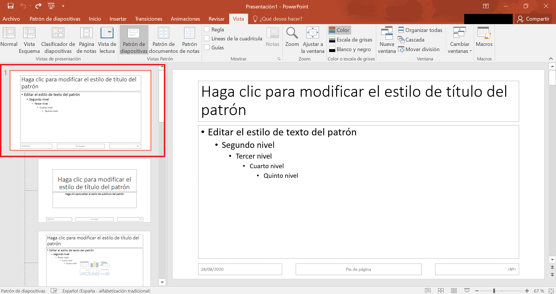 Master-Folie als Hauptfolie für PowerPoint 2019