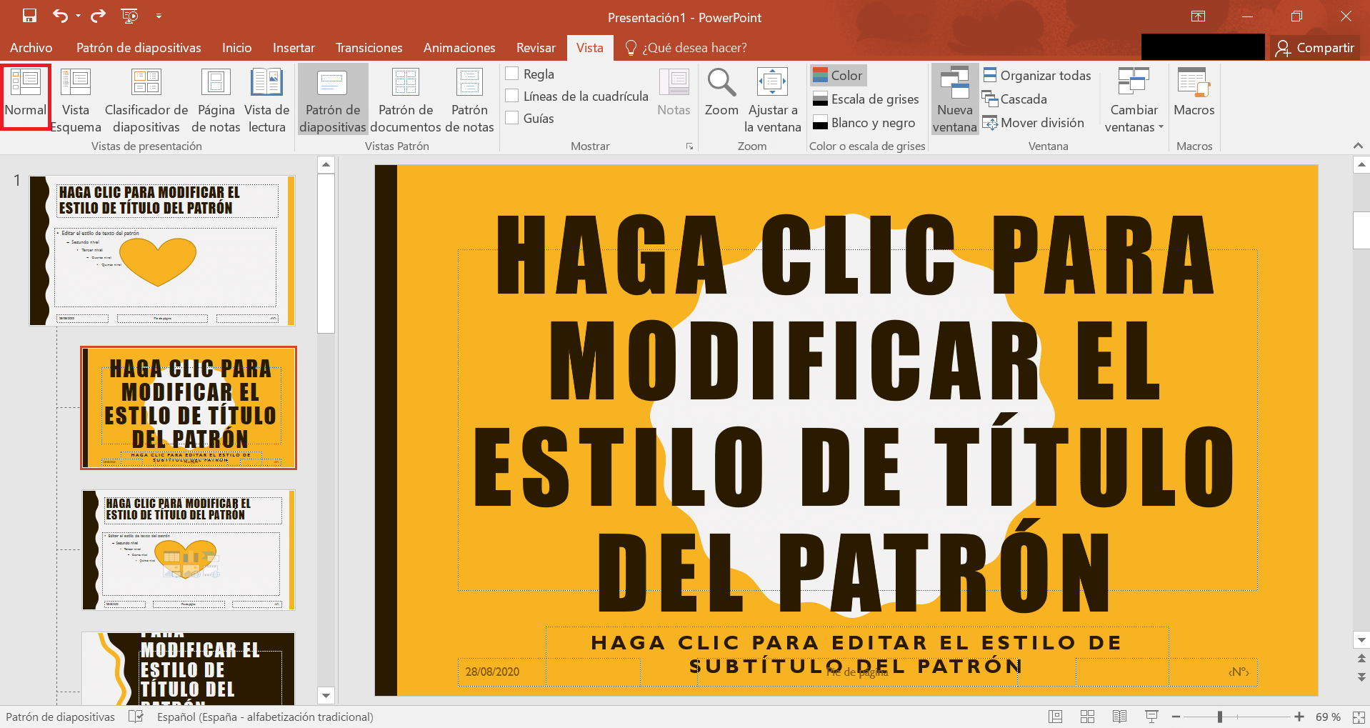 Wechseln Sie in PowerPoint 2019 von der Folienmasteransicht zur Normalansicht