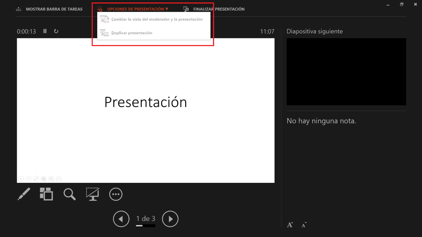 Tauschen Sie die Präsentatoransicht und Diashow in PowerPoint aus