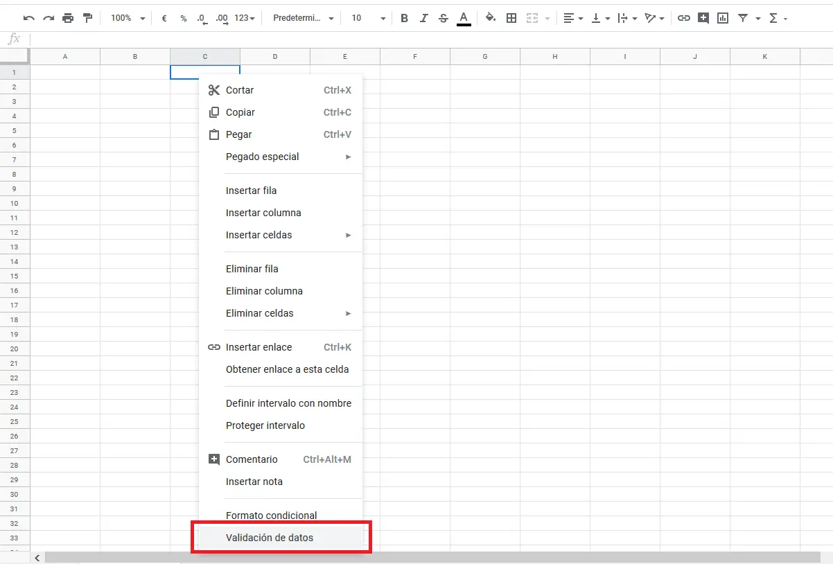 Google Sheets: Zellen formatieren