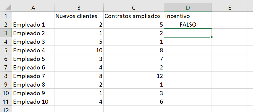 Und Funktion in Excel: Ergebnis der Beispielfunktion.