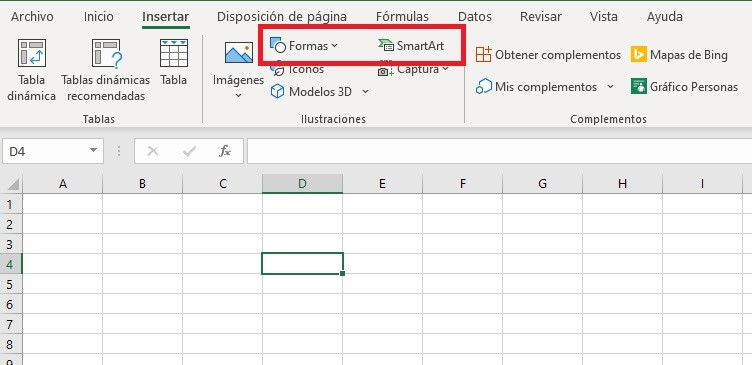 Shapes oder SmartArt zum Erstellen von Flussdiagrammen in Excel