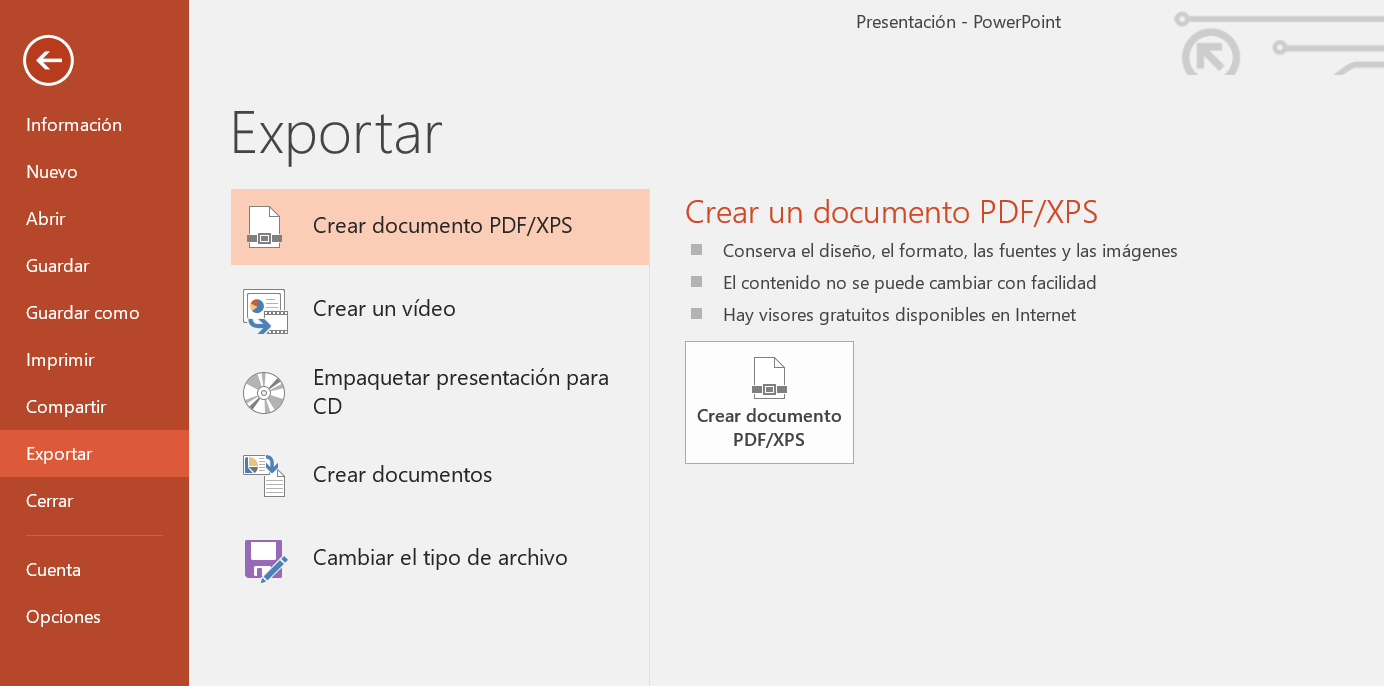 Speichern Sie PowerPoint als PDF - Schritt drei