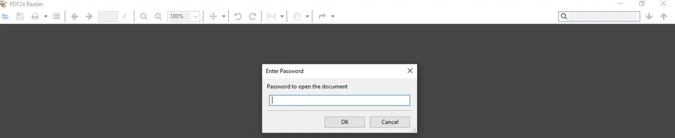 Kdan PDF Reader: Passwort eingeben