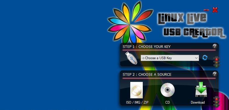 LinuxLive USB Creator: Schritt 1? Speicher auswählen?