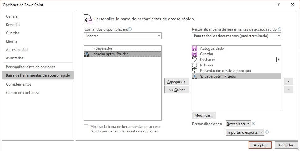 Menü? Symbolleiste für den Schnellzugriff? PowerPoint 2016