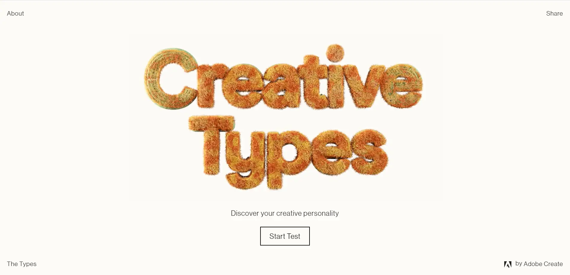 Adobe Microsite: Kreative Typen