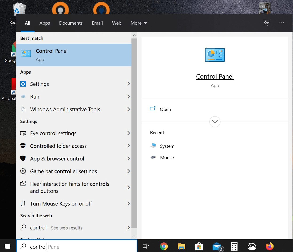 Suchfunktion in der Windows 10-Taskleiste