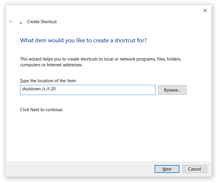 Windows 10 :? Verknüpfung erstellen?