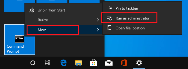 Windows 10: Führen Sie die Eingabeaufforderung als Administrator aus