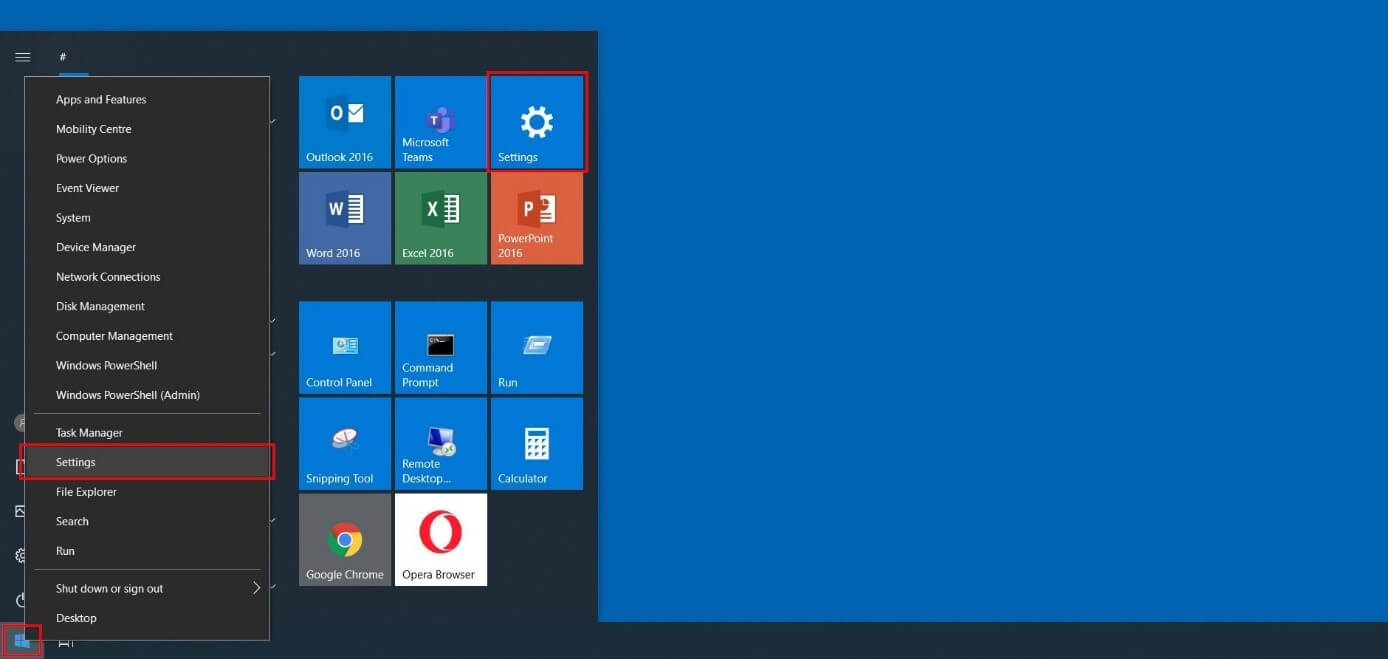 Windows 10: Verknüpfung zu? Einstellungen? aus dem Startmenü