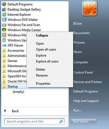 Startmenü: So geben Sie den Ordner für Startprogramme in Windows 7 ein