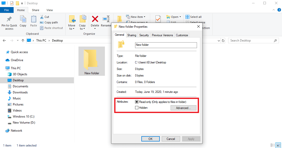 Ändern Sie Windows-Attribute und verbergen Sie Dokumente 